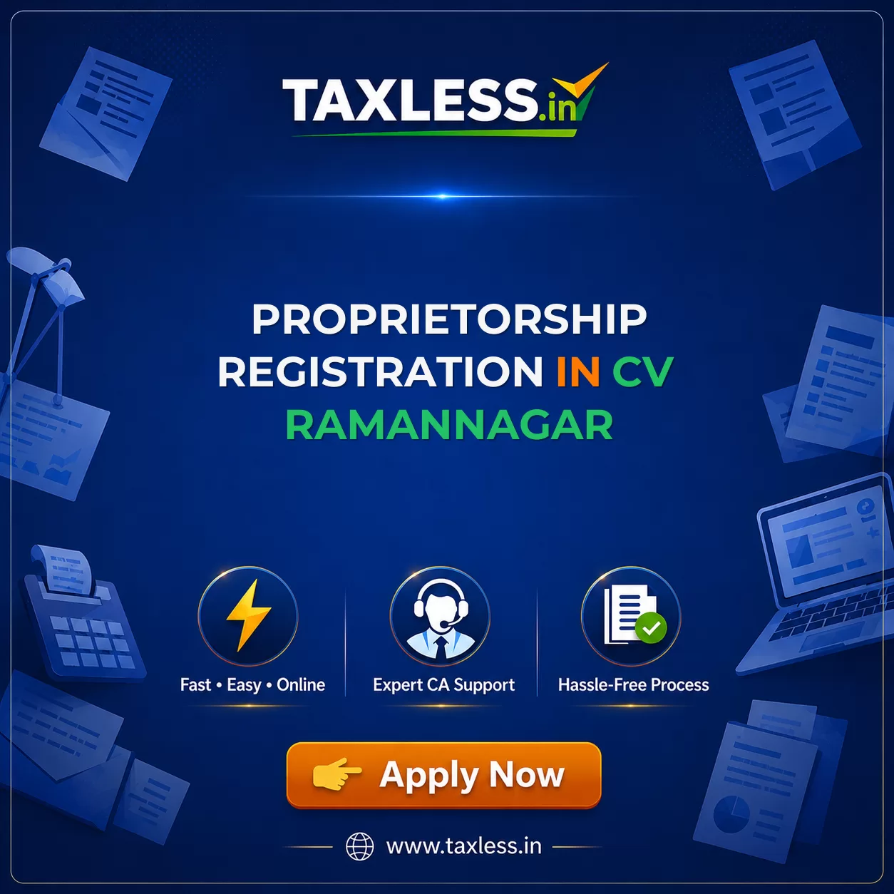 Proprietorship Registration in Cv Ramannagar