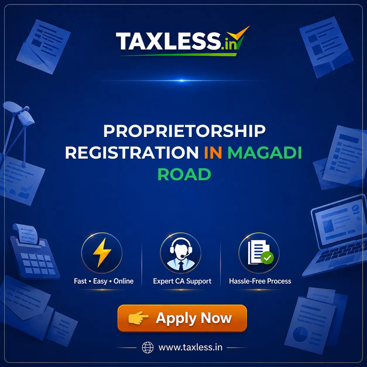 Proprietorship Registration in Magadi Road
