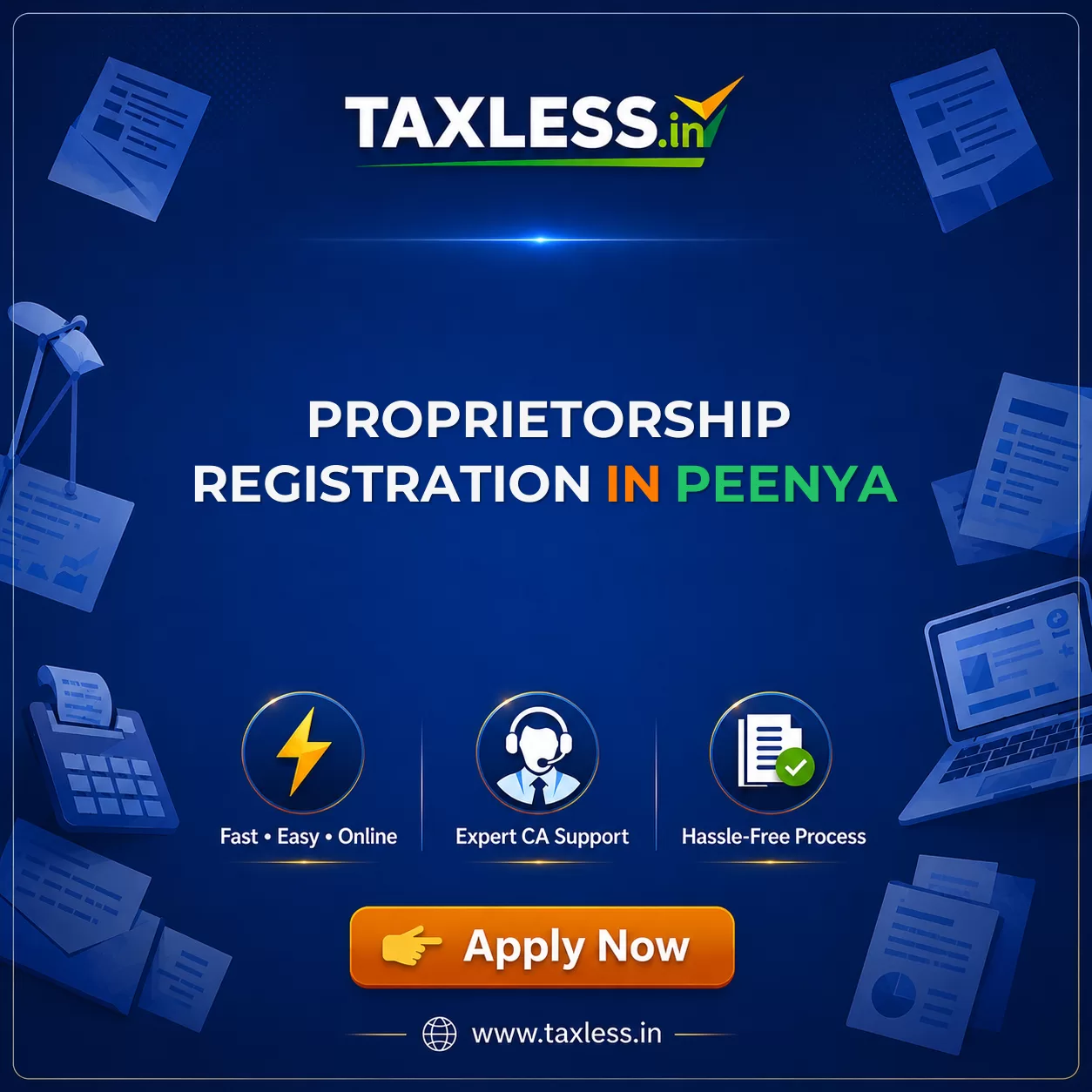 Proprietorship Registration in Peenya
