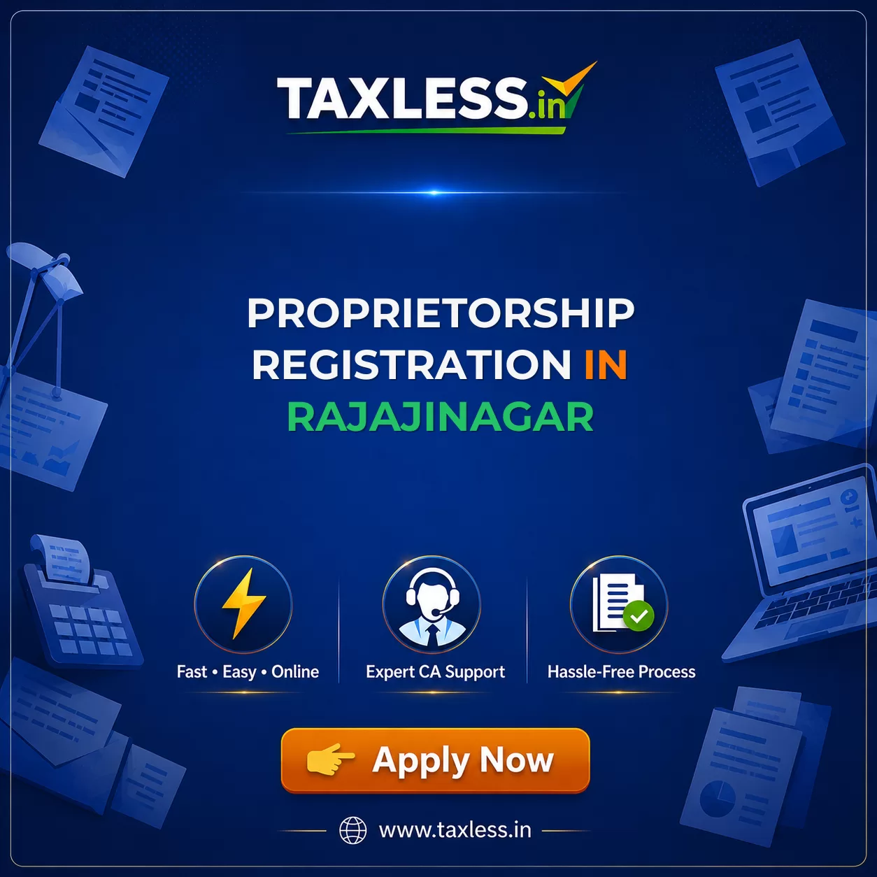 Proprietorship Registration in Rajajinagar