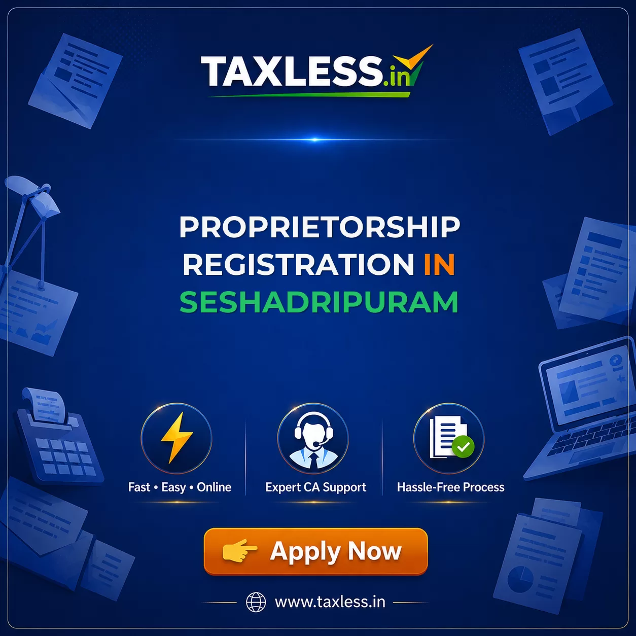Proprietorship Registration in Seshadripuram