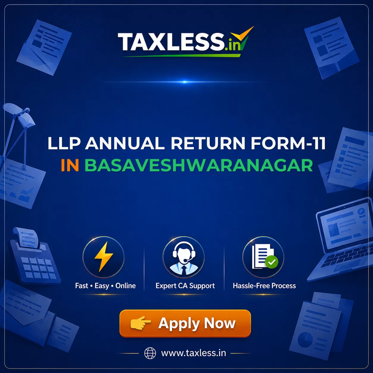 LLP Annual Return Form-11 in Basaveshwaranagar