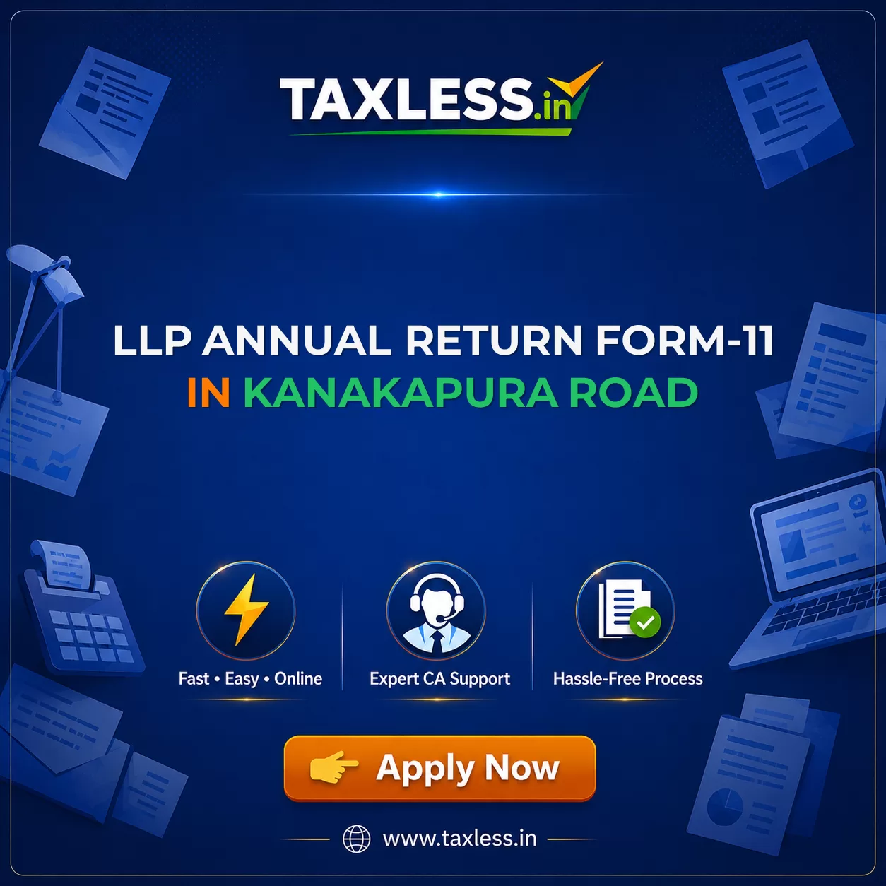 LLP Annual Return Form-11 in Kanakapura Road