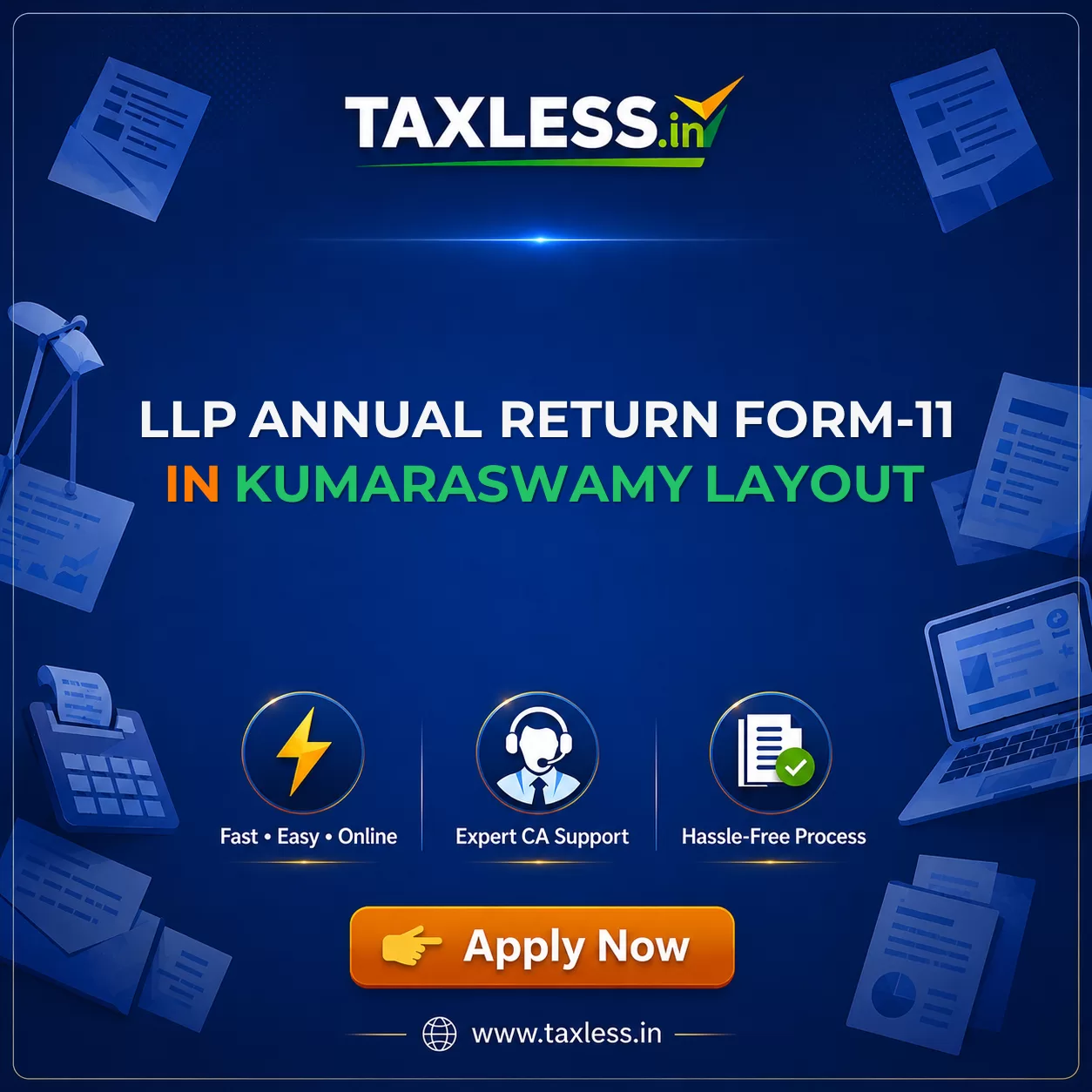 LLP Annual Return Form-11 in Kumaraswamy Layout