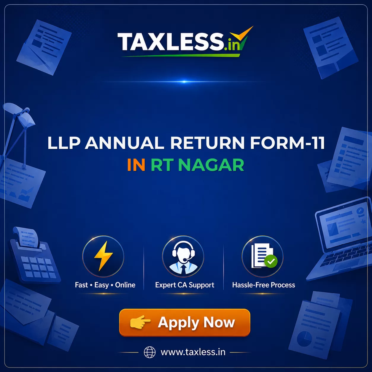 LLP Annual Return Form-11 in Rt Nagar