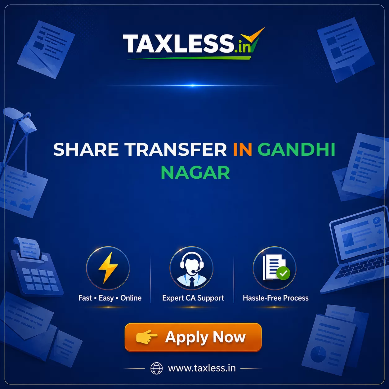 Share Transfer in Gandhi Nagar