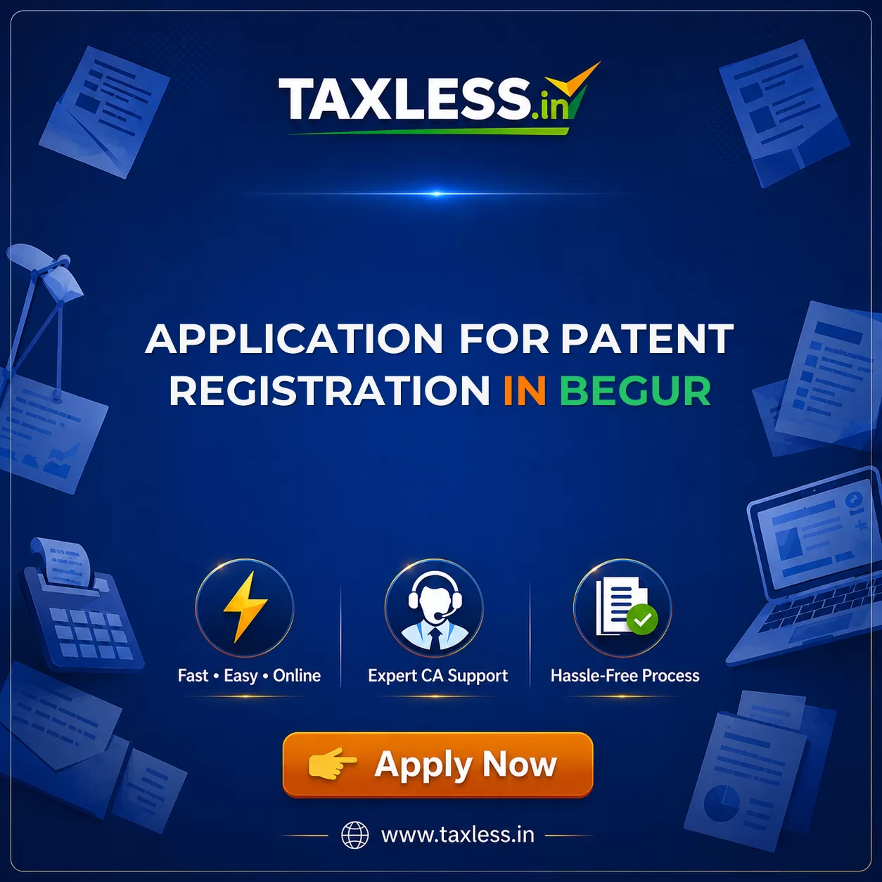 Application For Patent Registration in Begur