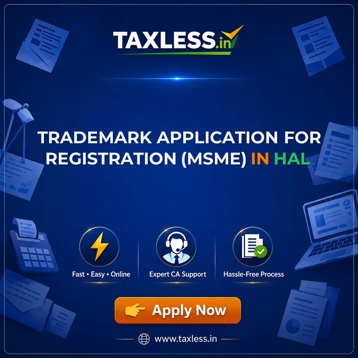 Trademark Application For Registration (MSME) in Hal