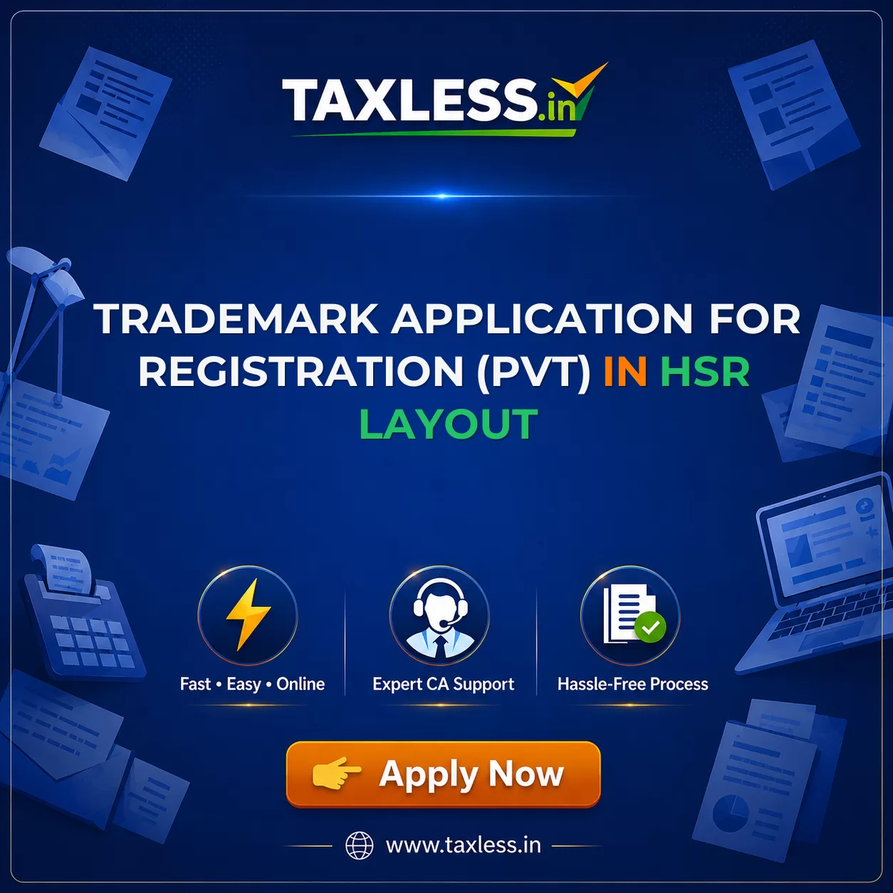 Trademark Application For Registration (Pvt) in Hsr Layout