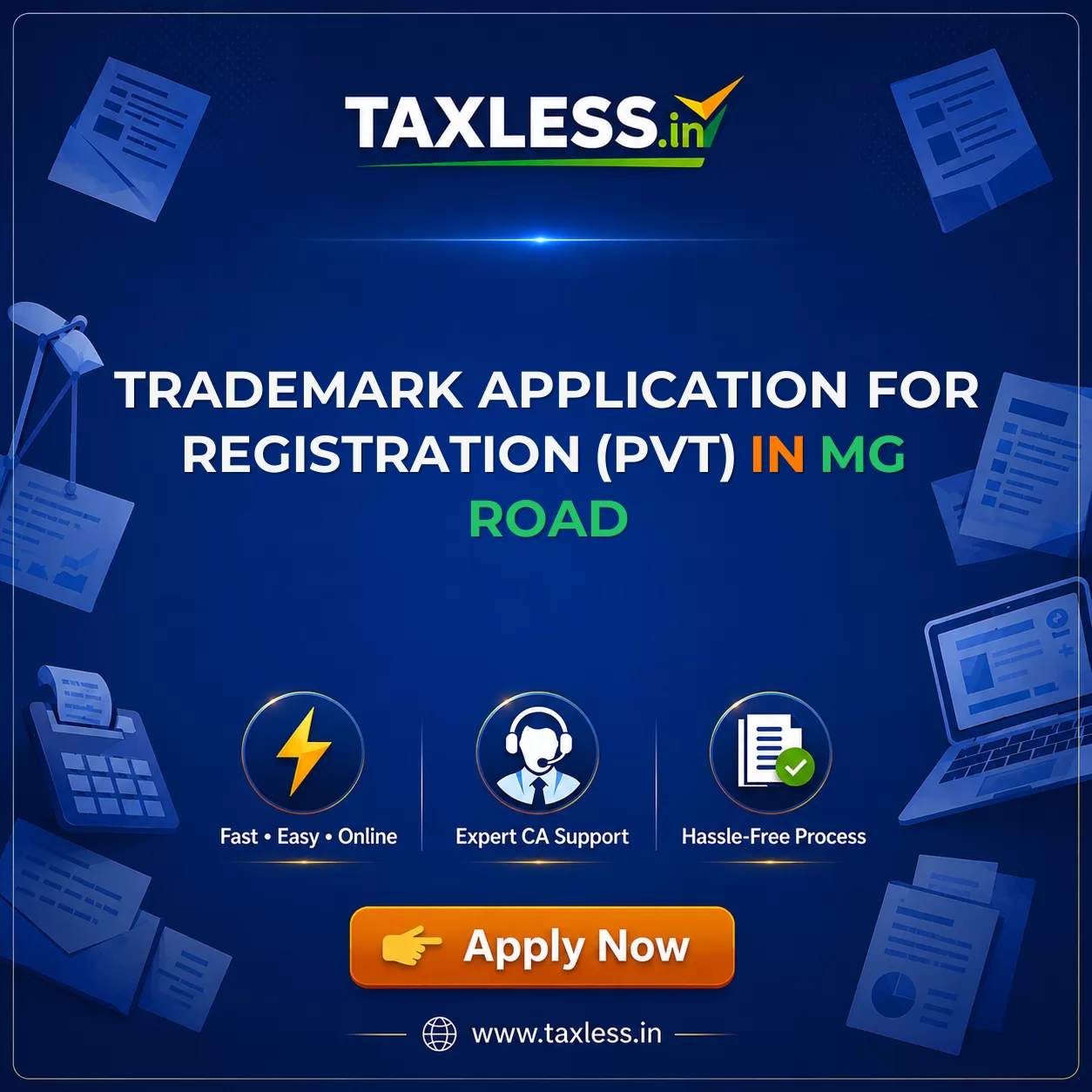 Trademark Application For Registration (Pvt) in Mg Road