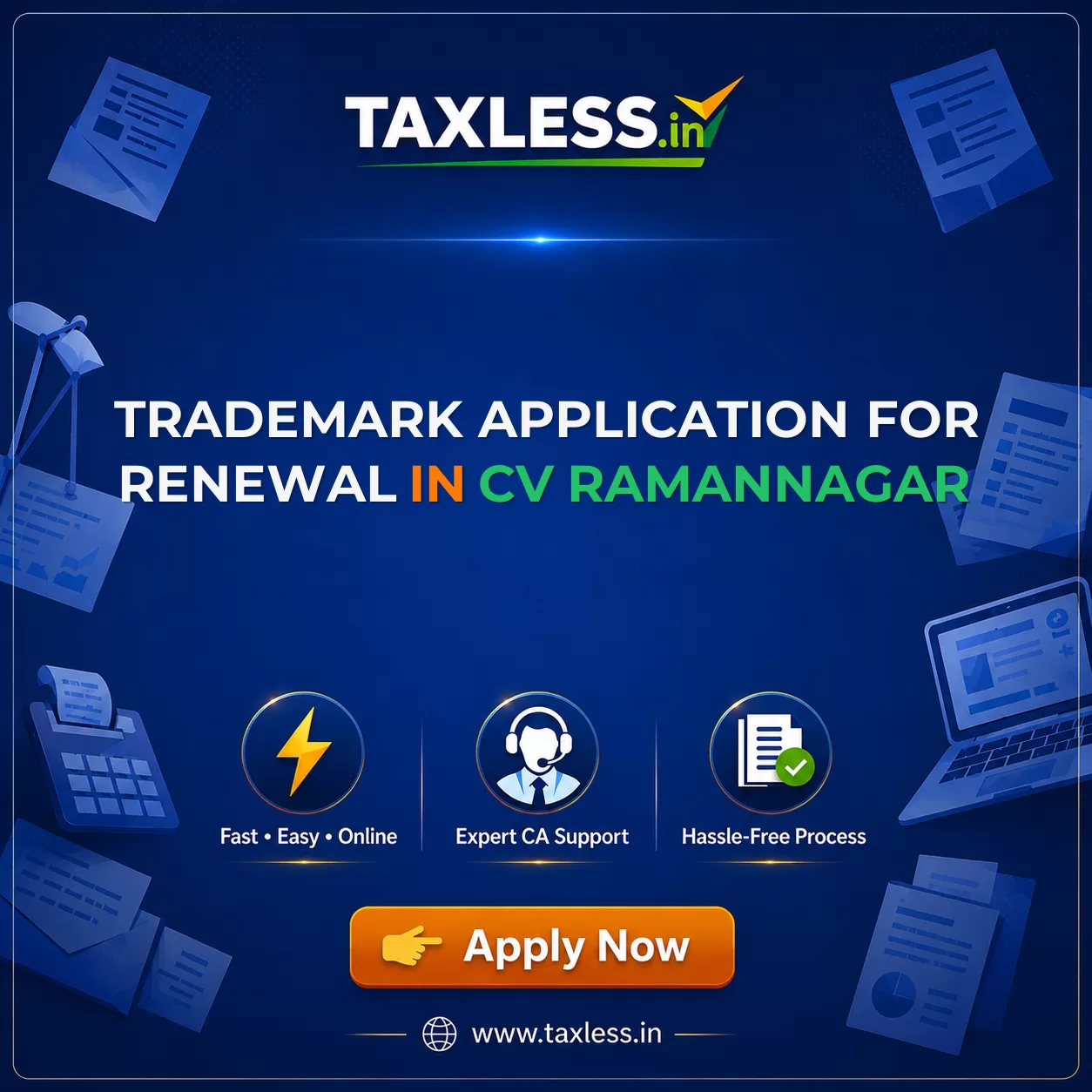 Trademark Application For Renewal in Cv Ramannagar