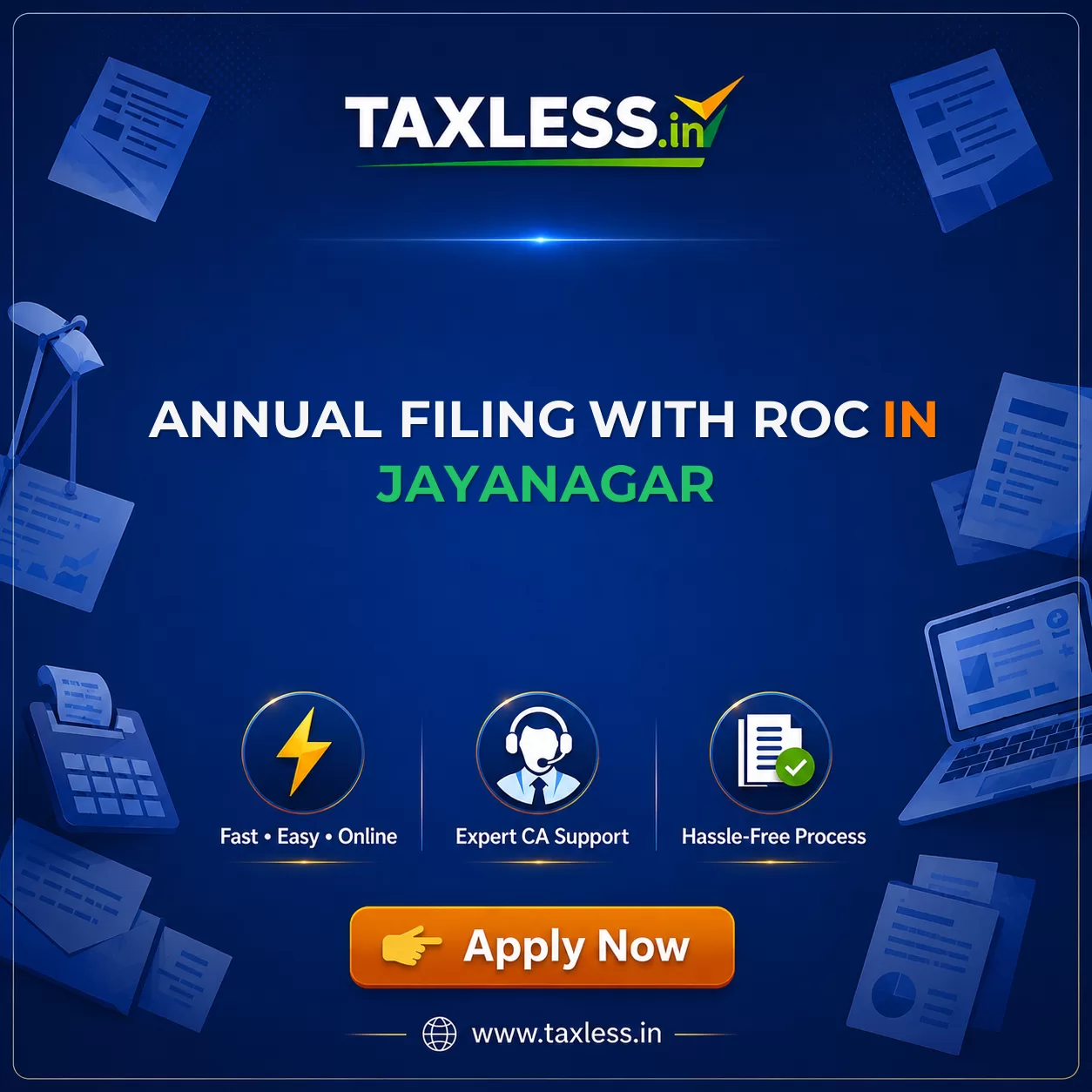 Annual Filing With ROC in Jayanagar