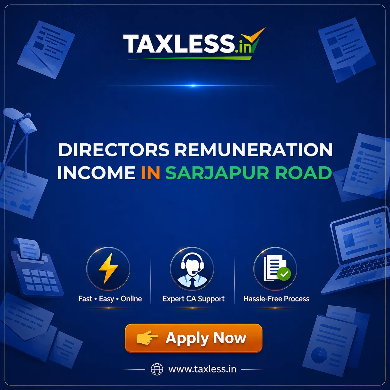Directors Remuneration Income in Sarjapur Road