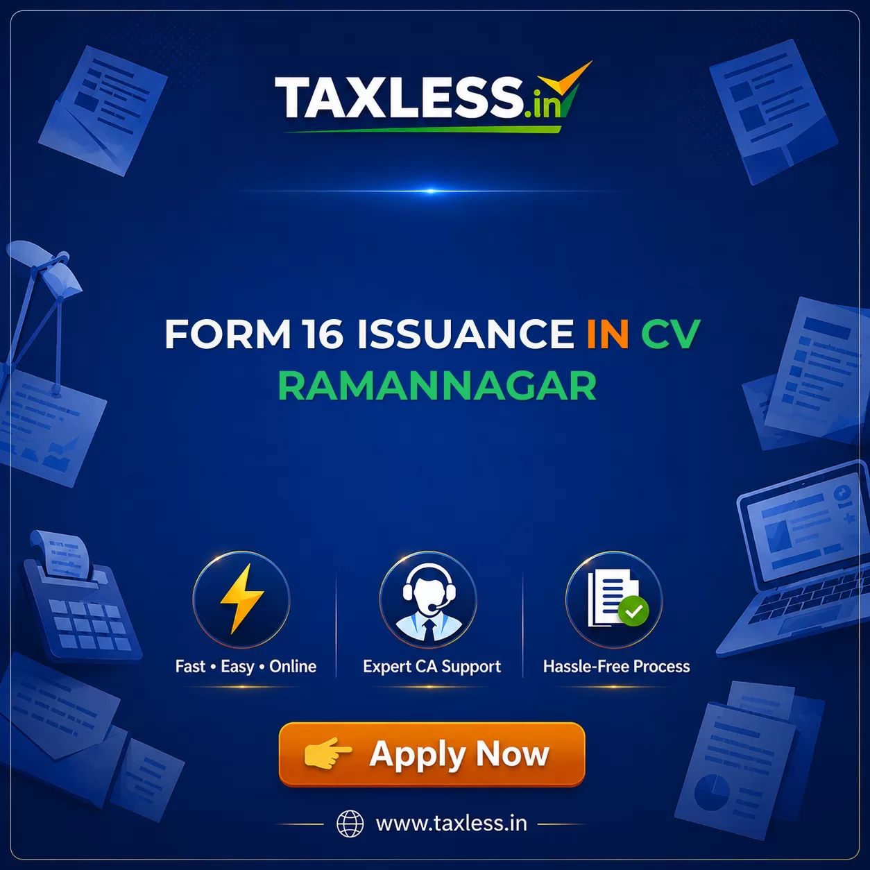Form 16 Issuance in Cv Ramannagar