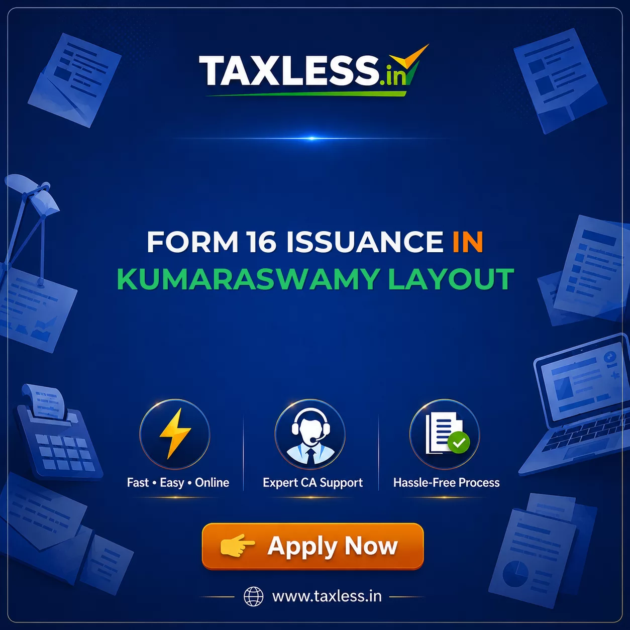 Form 16 Issuance in Kumaraswamy Layout