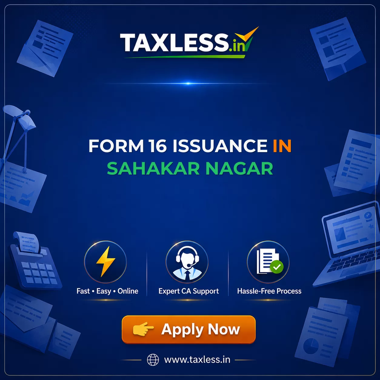 Form 16 Issuance in Sahakar Nagar