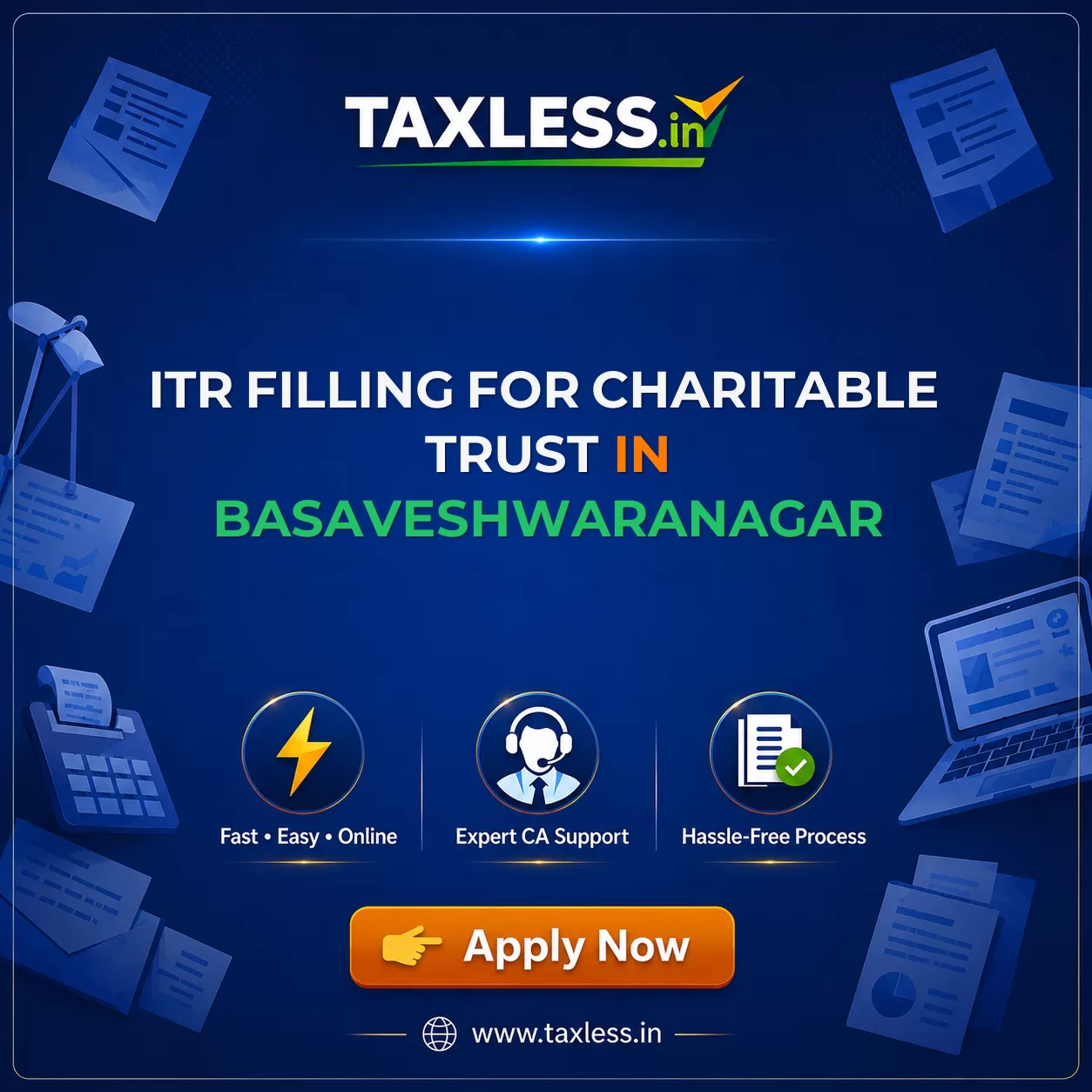 ITR Filling For Charitable Trust in Basaveshwaranagar