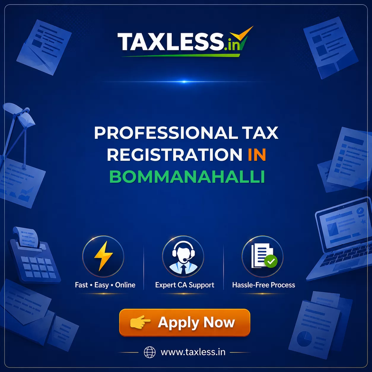 Professional Tax Registration in Bommanahalli
