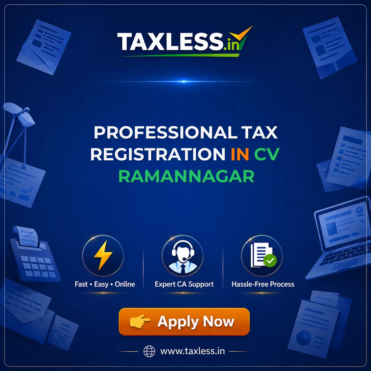 Professional Tax Registration in Cv Ramannagar