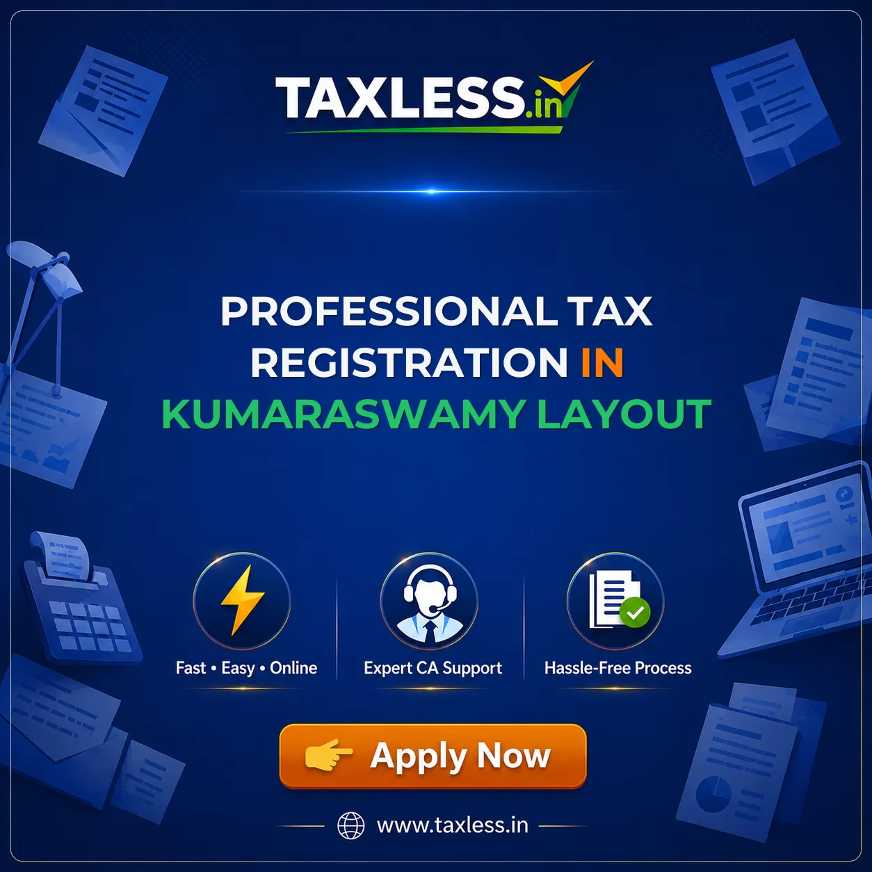 Professional Tax Registration in Kumaraswamy Layout