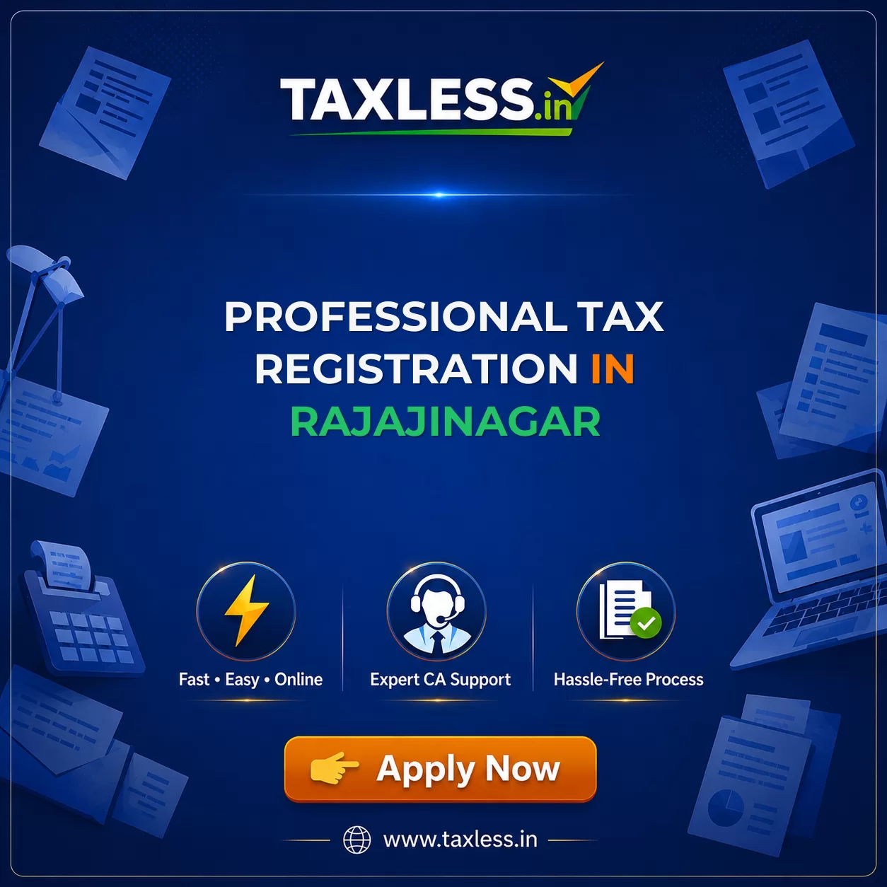 Professional Tax Registration in Rajajinagar