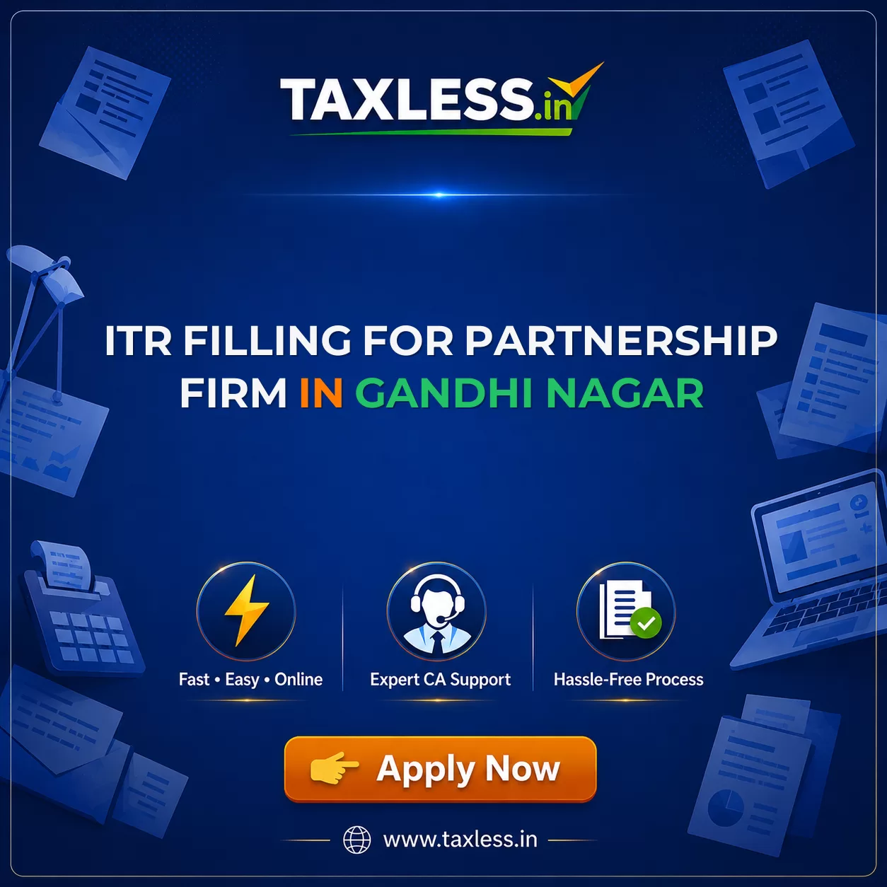 ITR Filling For Partnership Firm in Gandhi Nagar
