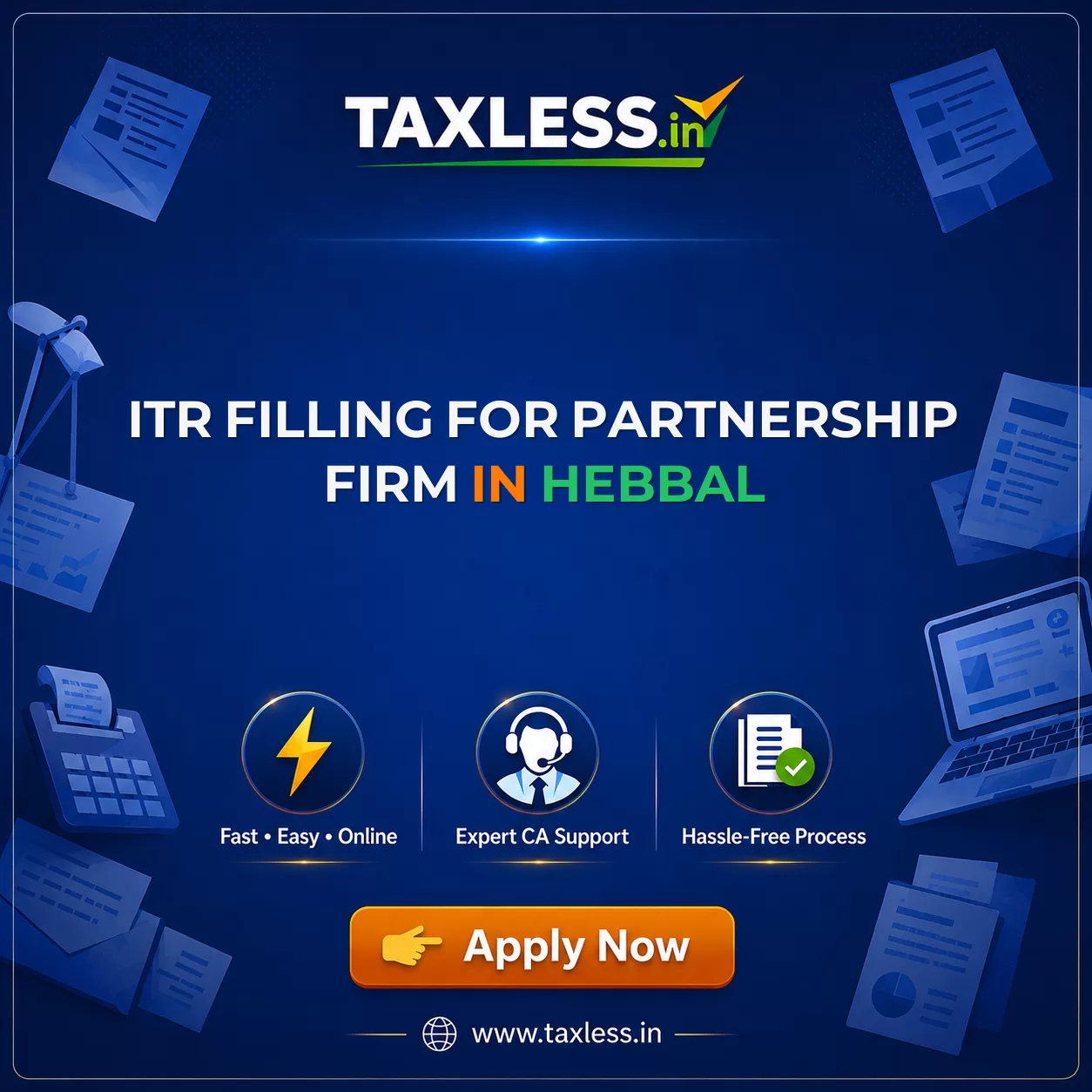 ITR Filling For Partnership Firm in Hebbal