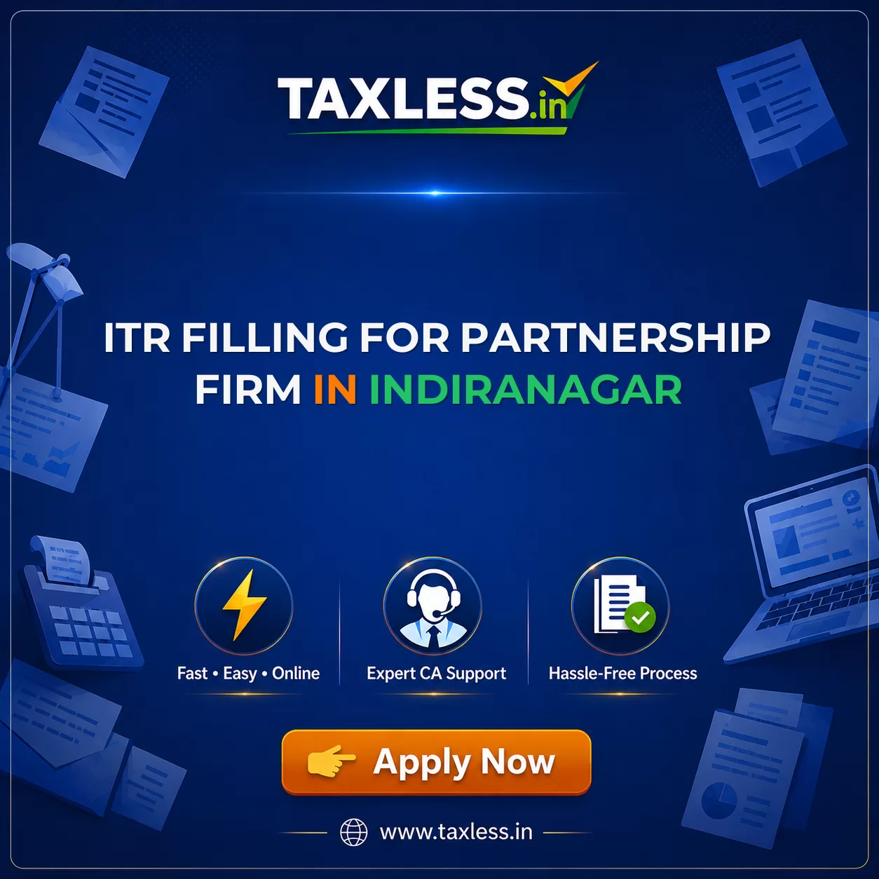 ITR Filling For Partnership Firm in Indiranagar