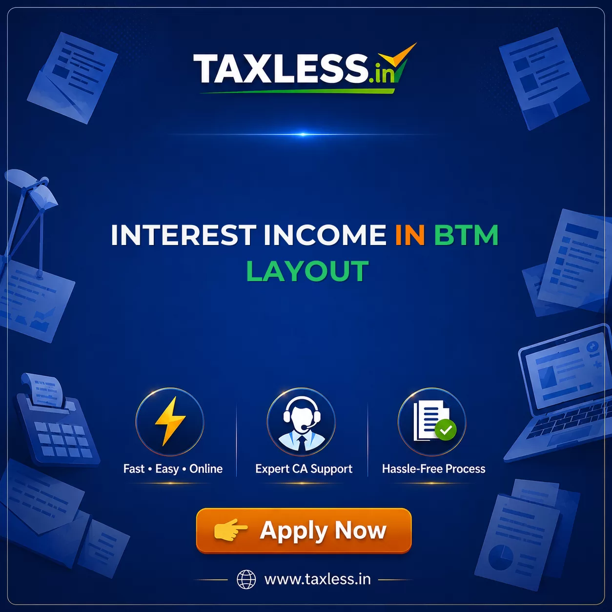 Interest Income in Btm Layout