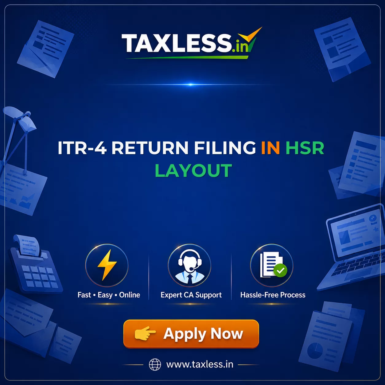 ITR-4 Return Filing in Hsr Layout
