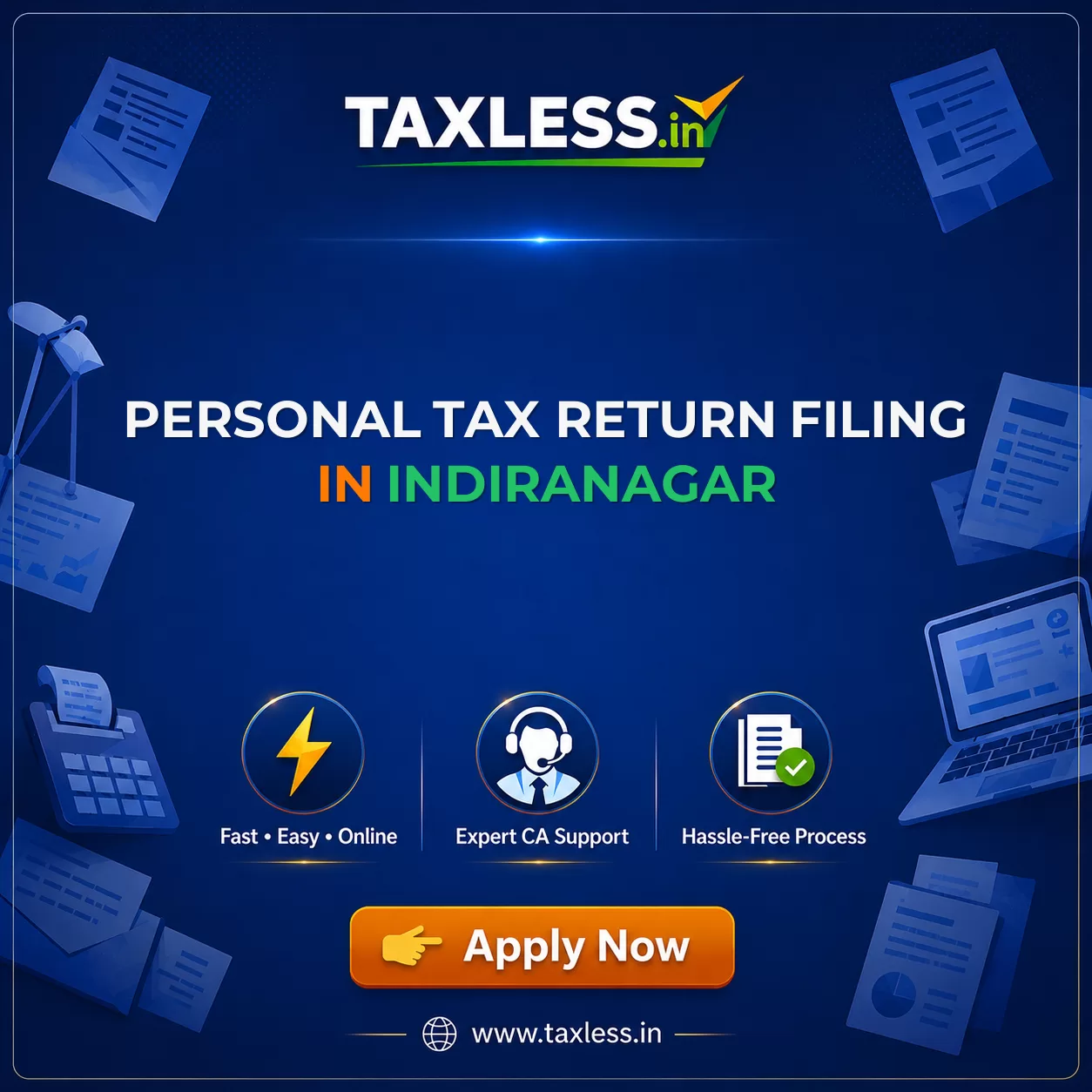 Personal Tax Return Filing in Indiranagar