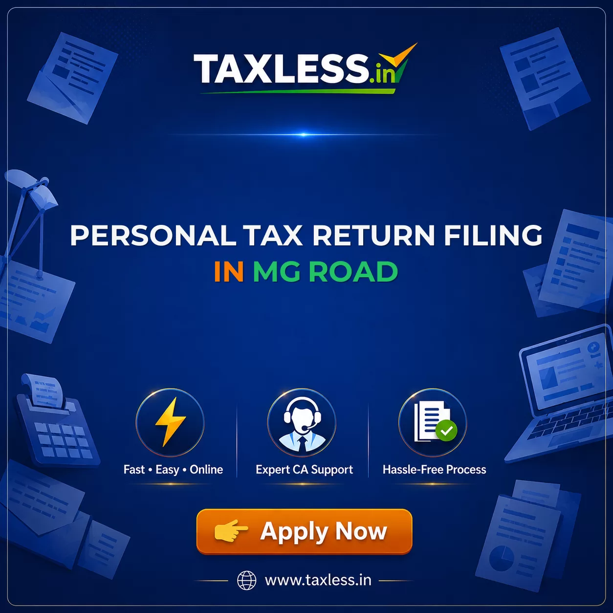 Personal Tax Return Filing in Mg Road