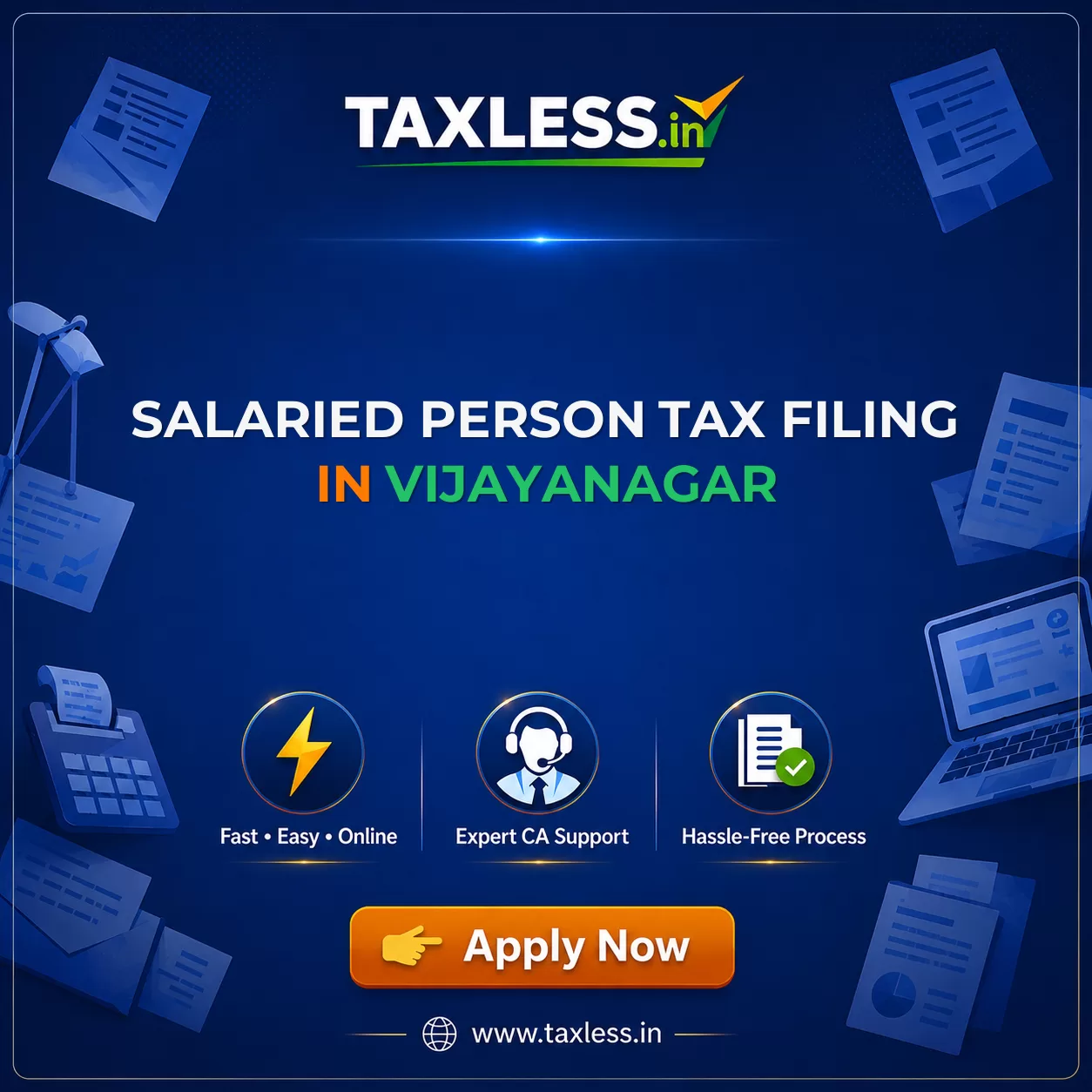Salaried Person Tax Filing in Vijayanagar