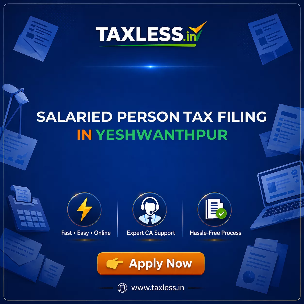 Salaried Person Tax Filing in Yeshwanthpur