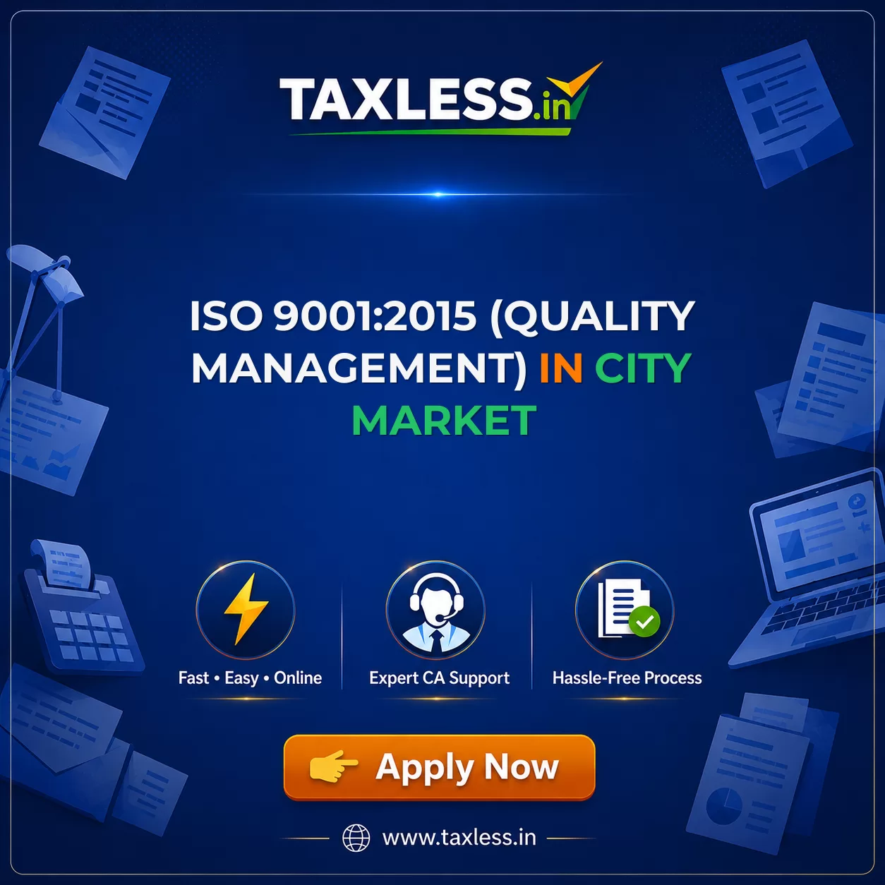 ISO 9001:2015 (Quality Management) in City Market