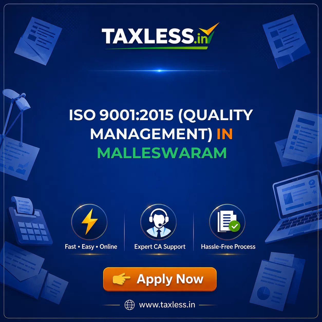 ISO 9001:2015 (Quality Management) in Malleswaram