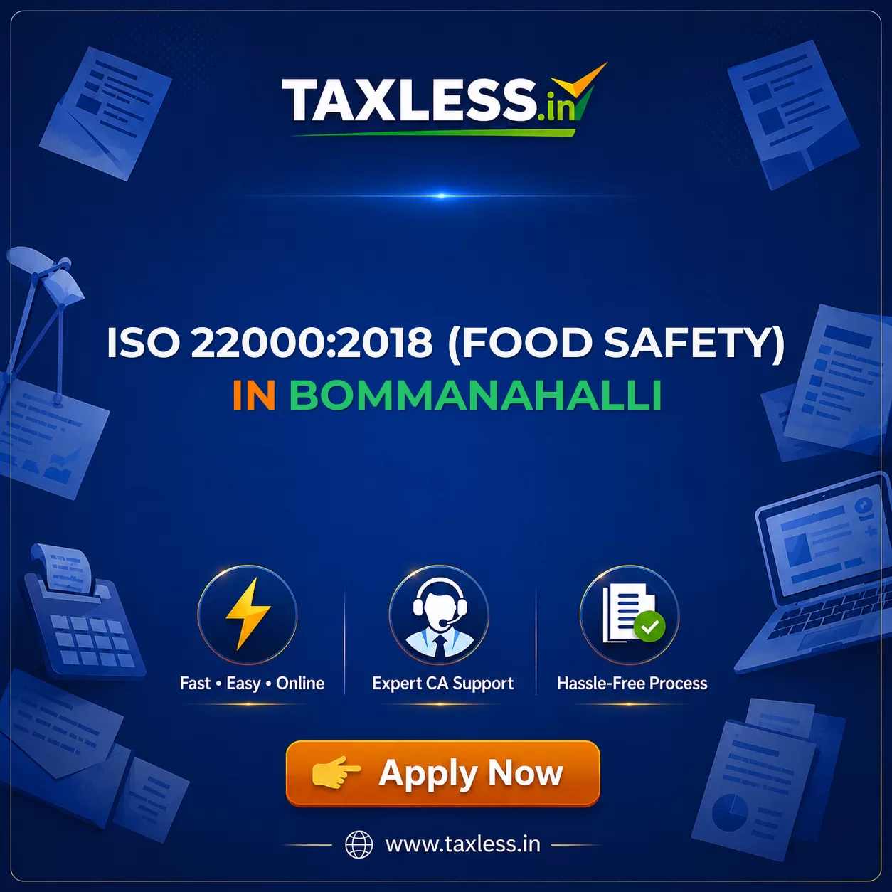 ISO 22000:2018 (Food Safety) in Bommanahalli
