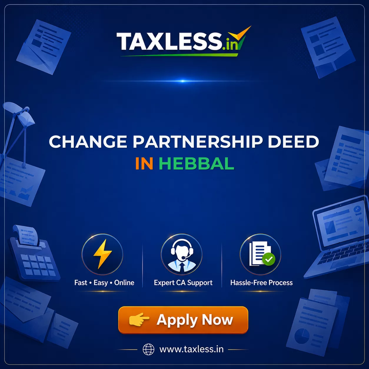 Change Partnership Deed in Hebbal