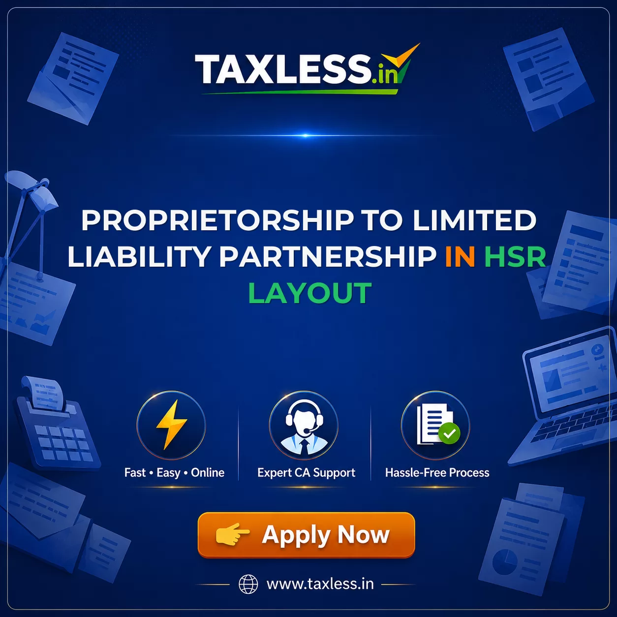 Proprietorship To Limited Liability Partnership in Hsr Layout