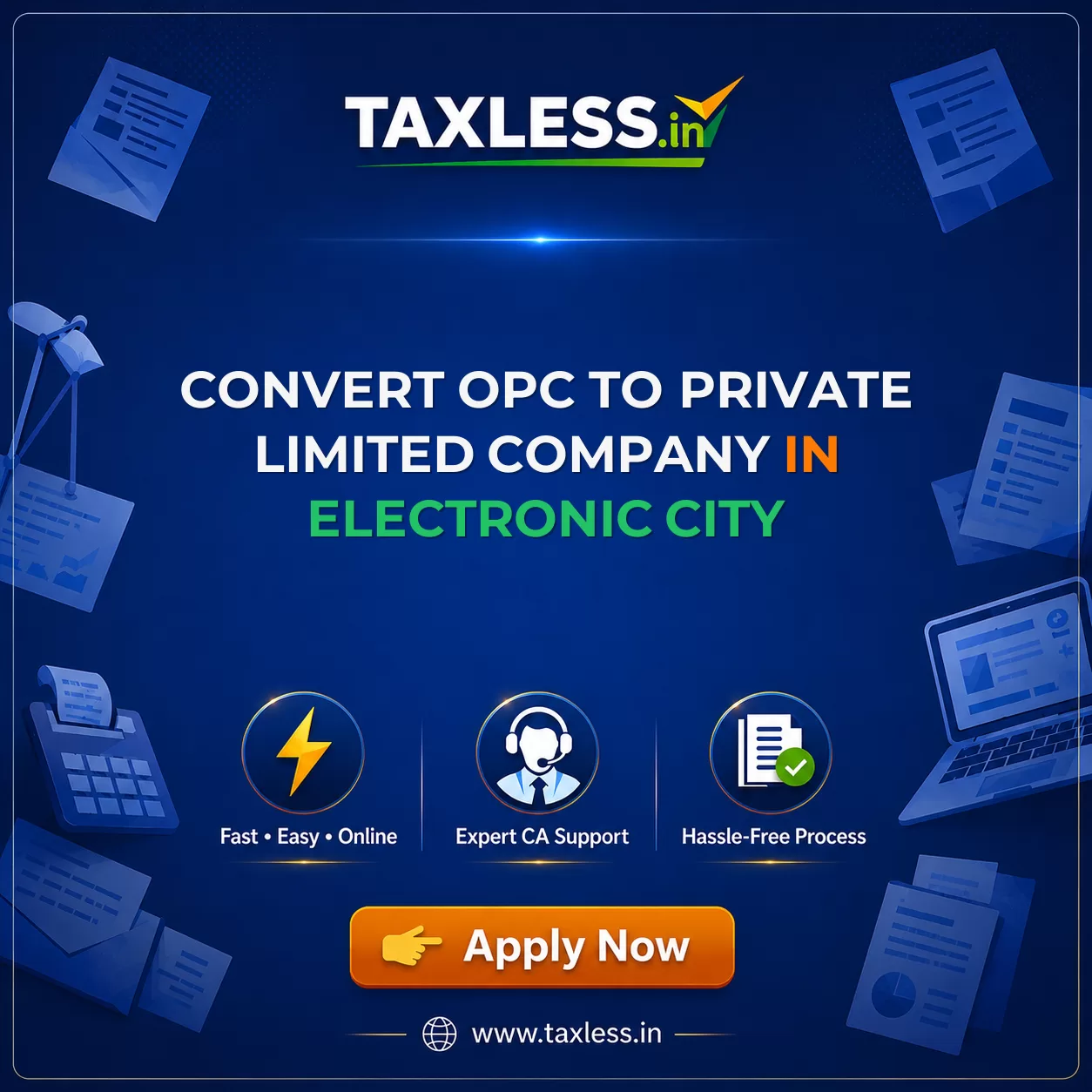 Convert OPC To Private Limited Company in Electronic City