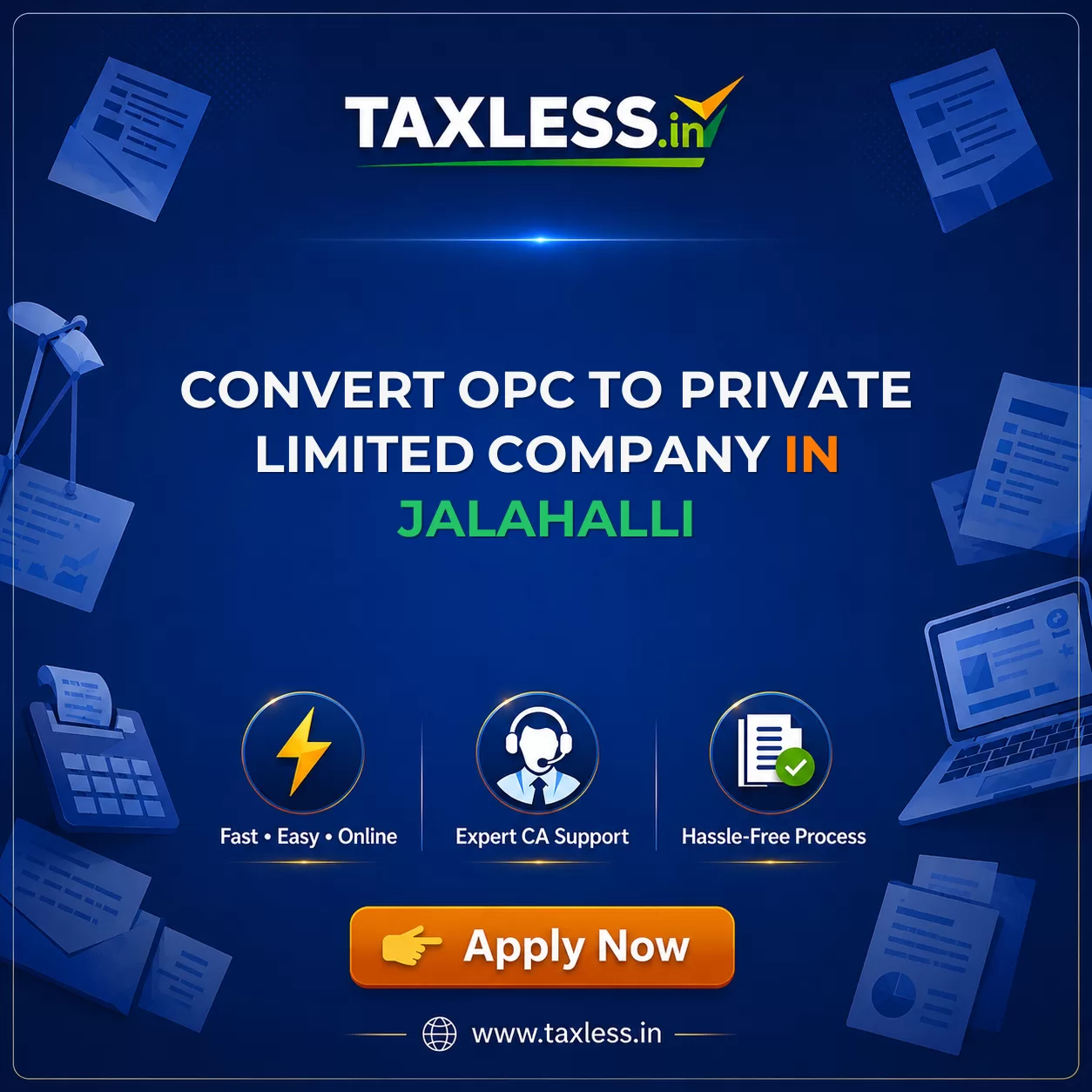 Convert OPC To Private Limited Company in Jalahalli