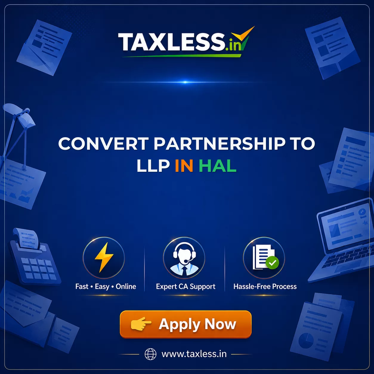 Convert Partnership To LLP in Hal
