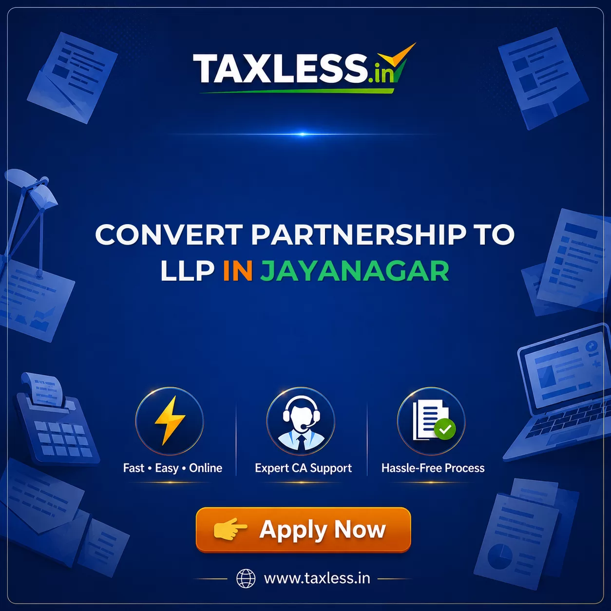 Convert Partnership To LLP in Jayanagar