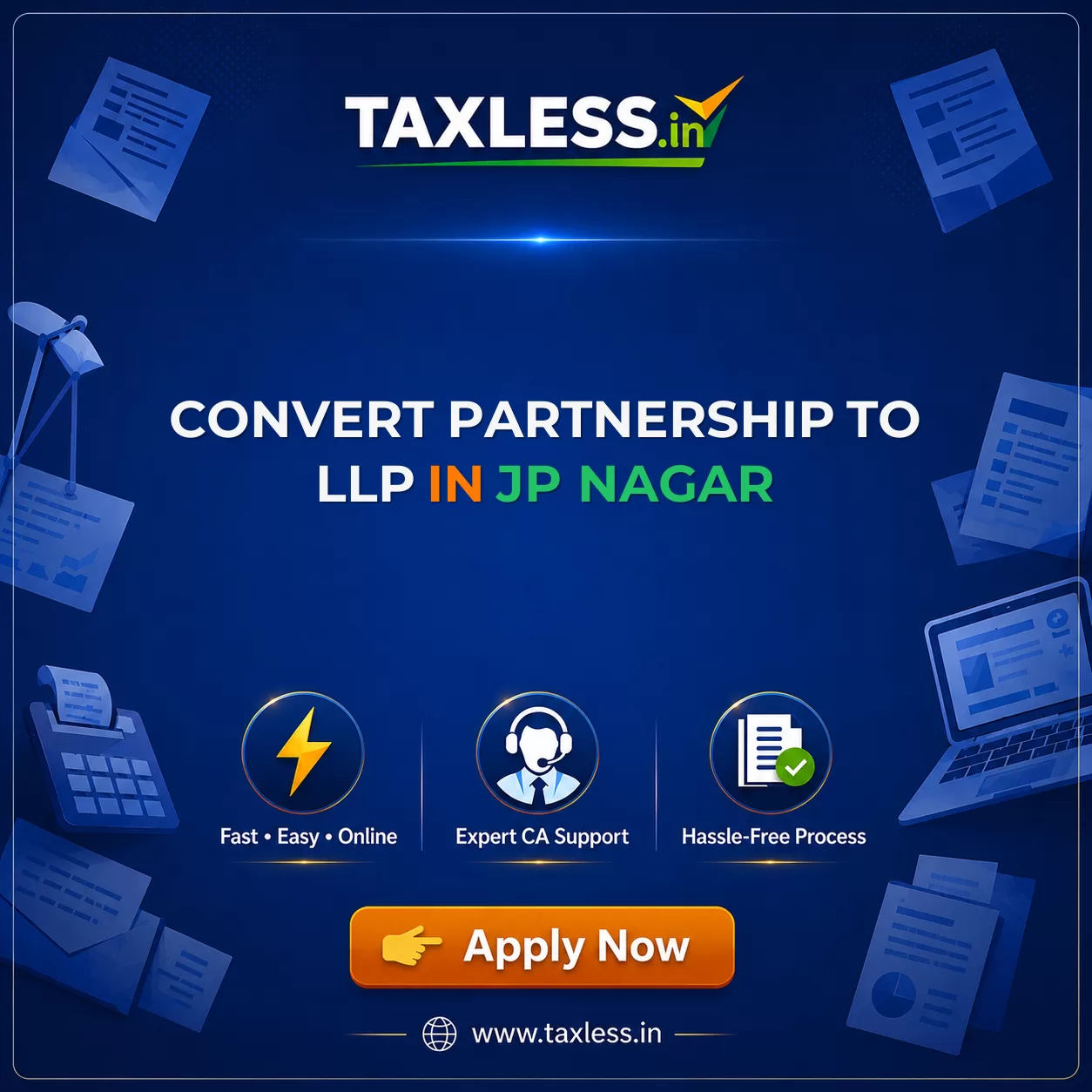 Convert Partnership To LLP in Jp Nagar