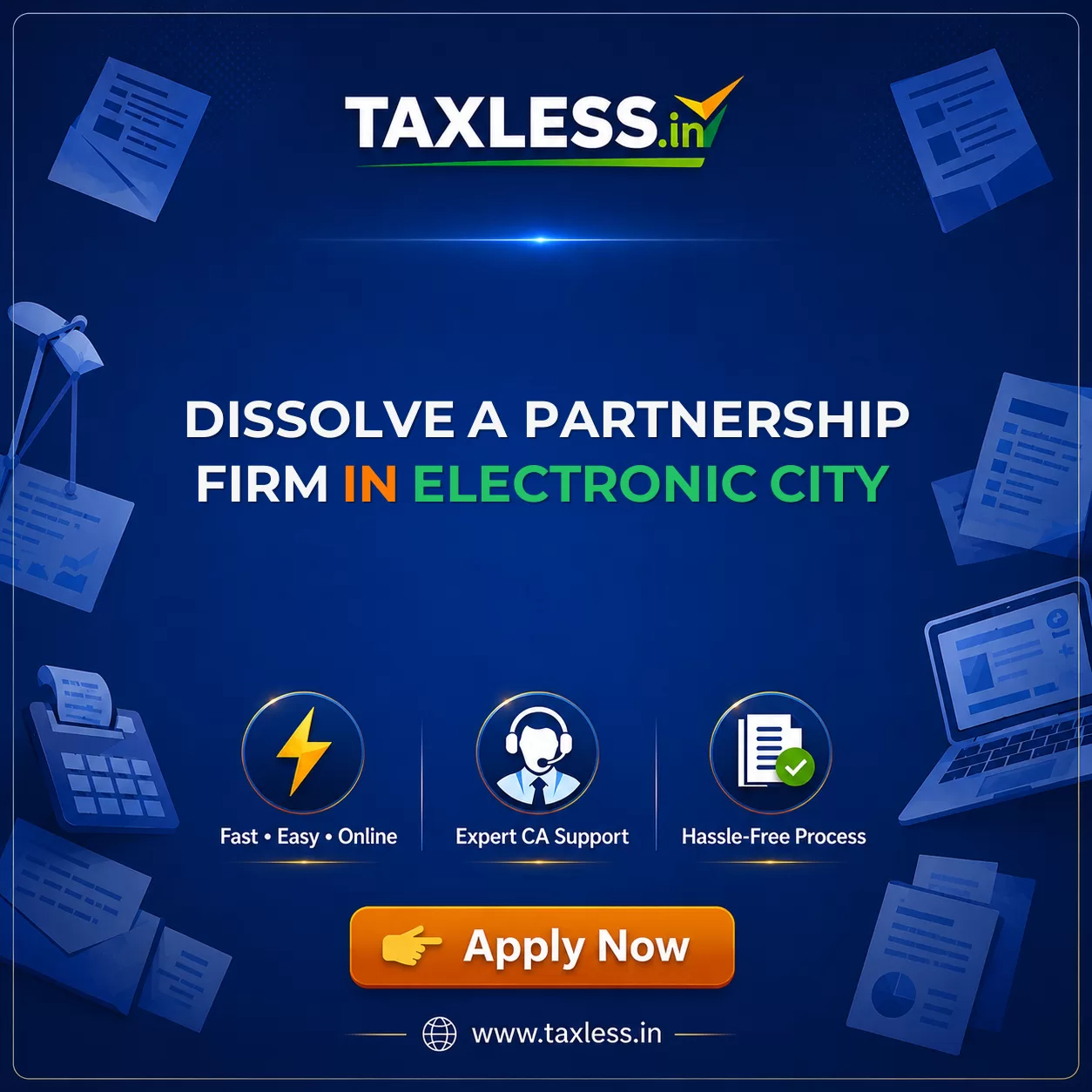 Dissolve A Partnership Firm in Electronic City