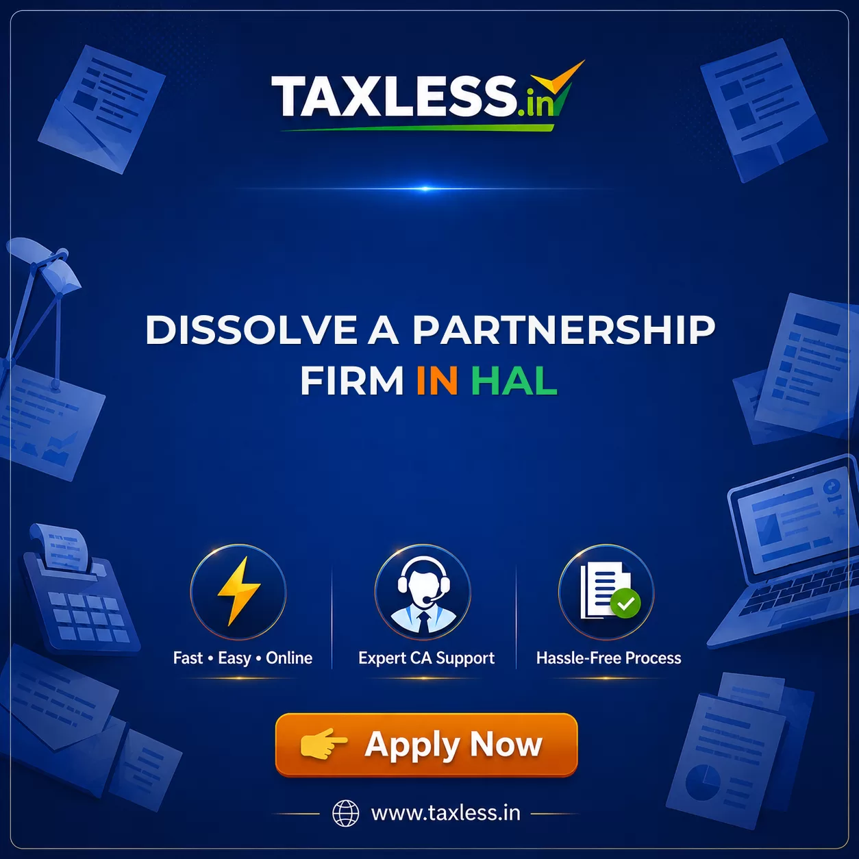Dissolve A Partnership Firm in Hal
