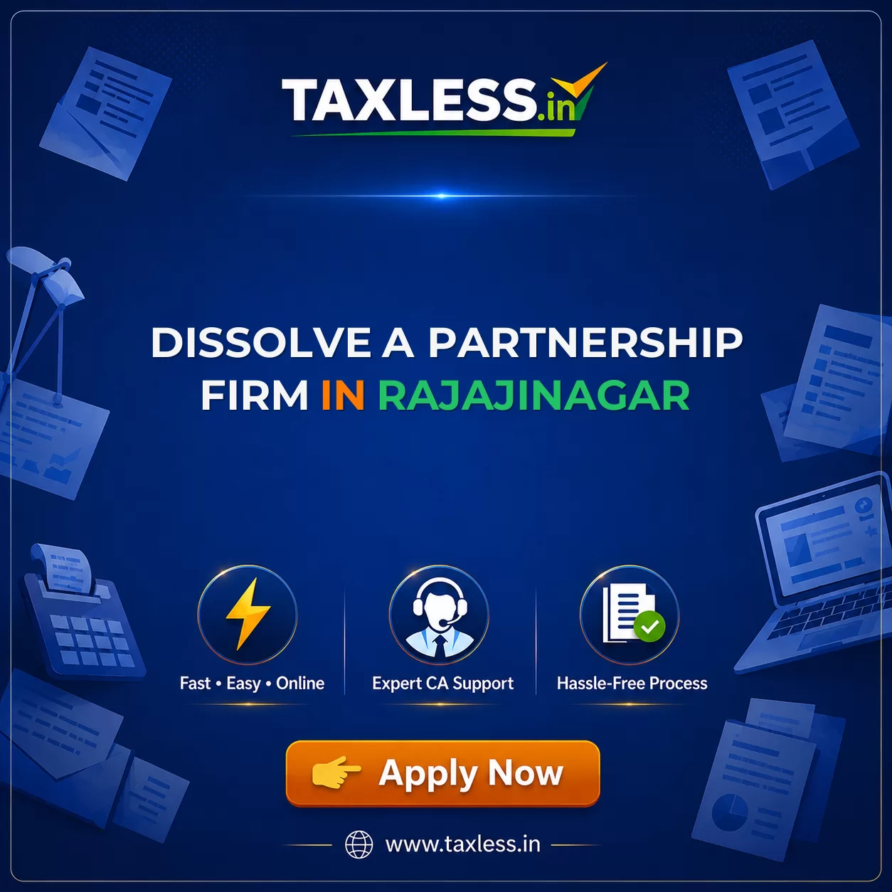 Dissolve A Partnership Firm in Rajajinagar