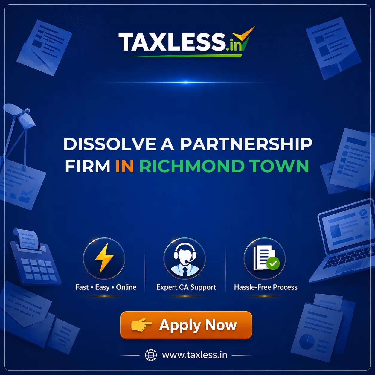 Dissolve A Partnership Firm in Richmond Town