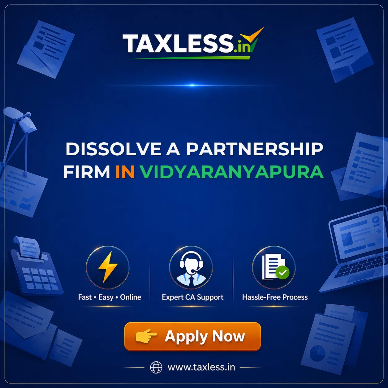 Dissolve A Partnership Firm in Vidyaranyapura