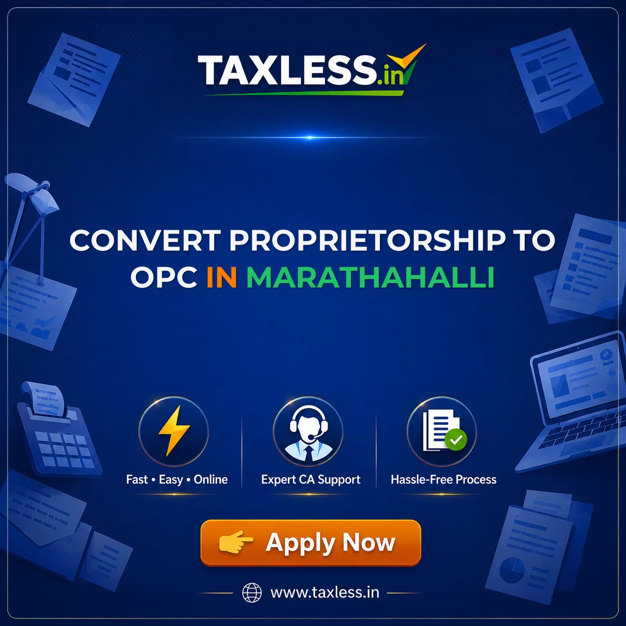 Convert Proprietorship To OPC in Marathahalli